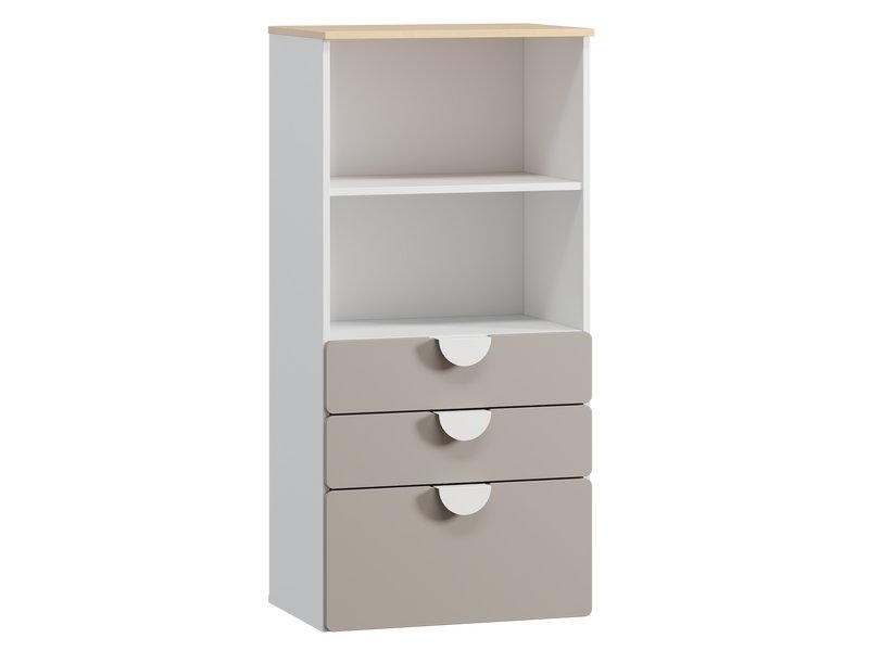 Стеллаж детский Милна 1-60x127 Латте