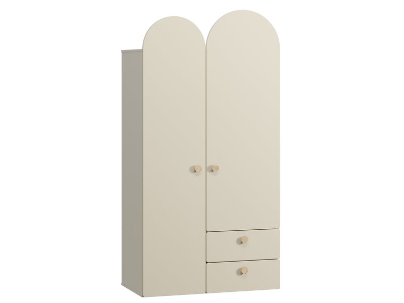 Шкаф детский Арчи 2-100x196 Светло-бежевый