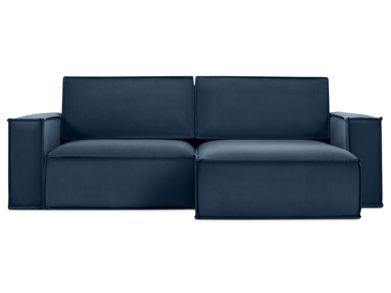 Диван угловой Эби-1 Велюр Синий