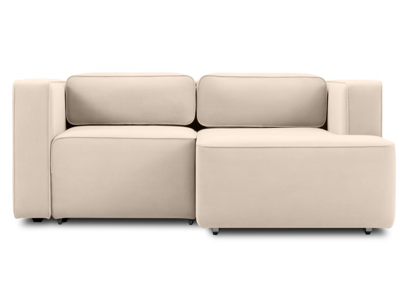 Диван угловой Аронт Мини Велюр Молочный