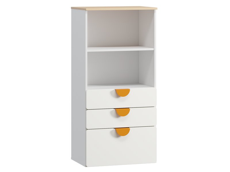 Стеллаж детский Милна 1-60x127 Белый