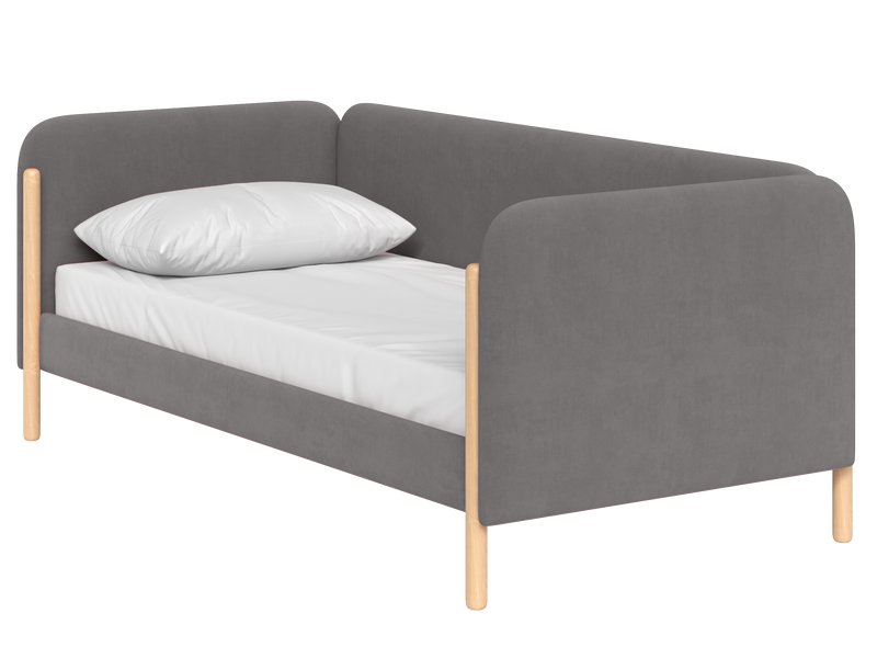 Кровать Кейси-2 Велюр Серый