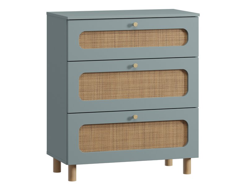 Комод Линдо 80x94 Серо-зеленый