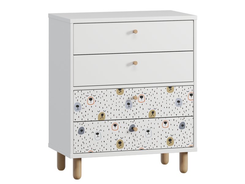 Комод детский Трикси 71x84 Мишки ​