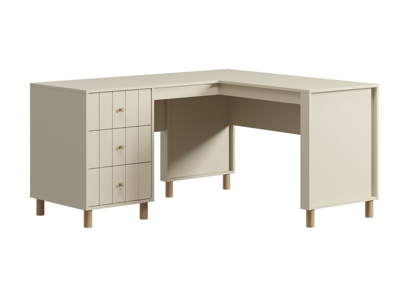 Письменный стол Моррис 150x130 Светло-бежевый
