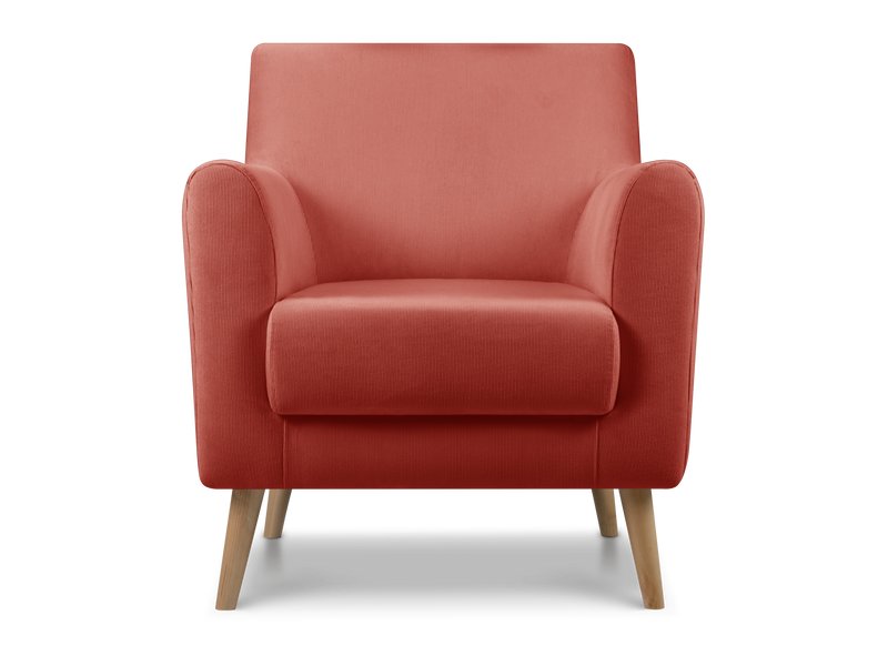 Кресло Оденс Вельвет Красный