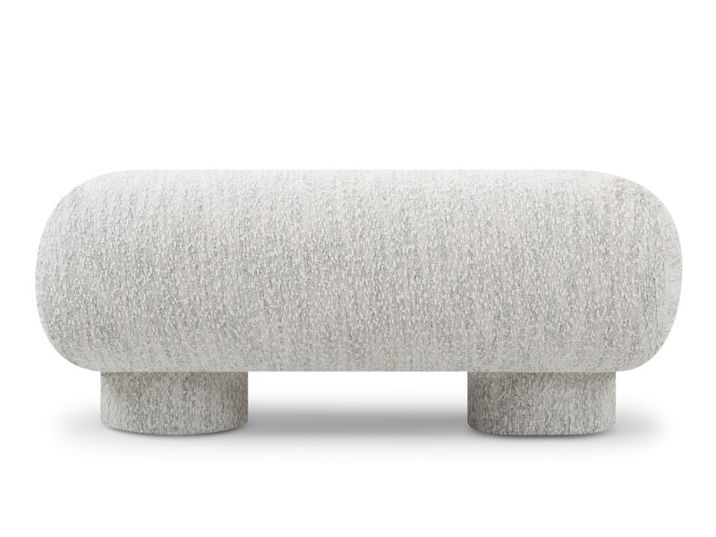 Банкетка Кото Букле Молочно-серый