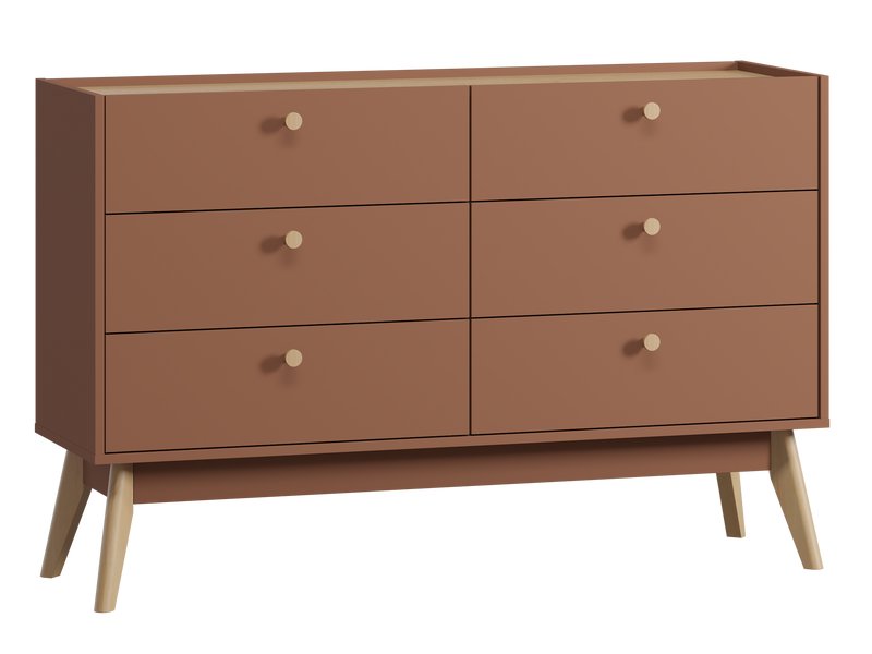 Комод Торвалль 134x87 Терракотовый
