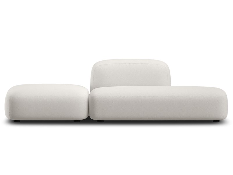 Диван модульный Риббл 1 Букле Молочный