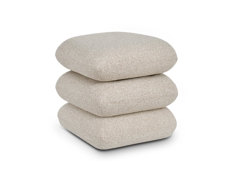 Пуф Джимс Шенилл Бежевый