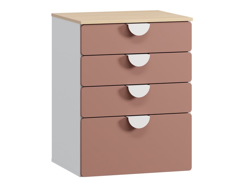 Комод детский Милна 3-60x80 Розовый