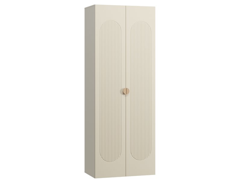 Распашной шкаф Луми 2-90x242 Светло-бежевый