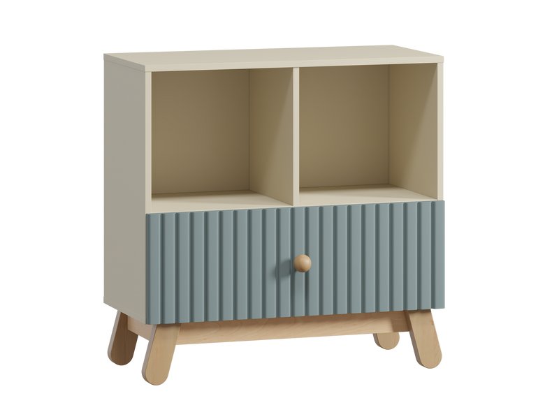 Стеллаж детский Финни 78x78 Серо-зеленый