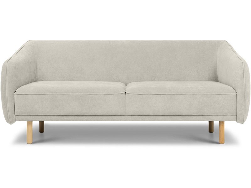 Диван прямой Коренс-3 Велюр Молочный