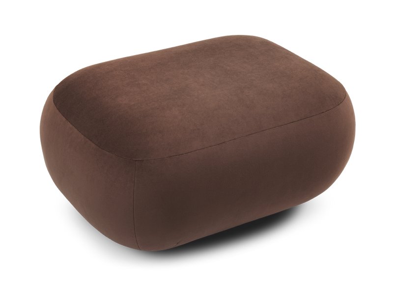 Пуф Я не минималист Велюр Коричневый
