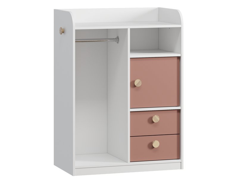 Стеллаж детский Арчи 80x111 Розовый