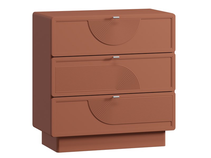 Комод Монсон 80x82 Терракотовый