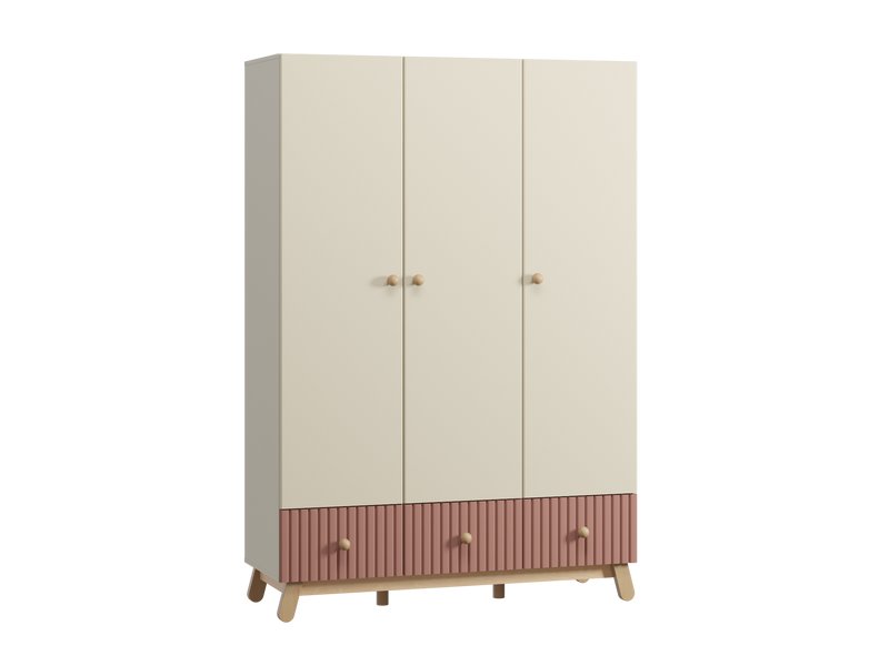 Шкаф детский Финни 3-144x210 Розовый