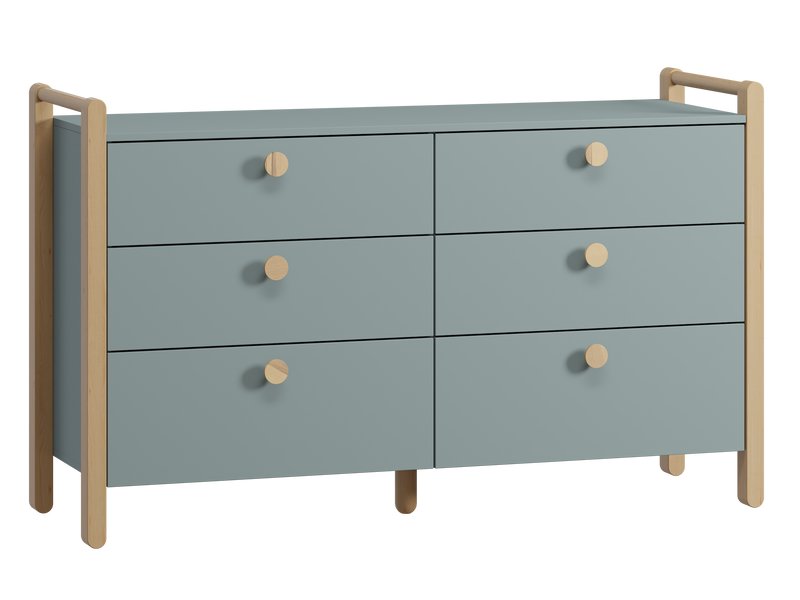 Комод Руффи 148x90 Серо-зеленый