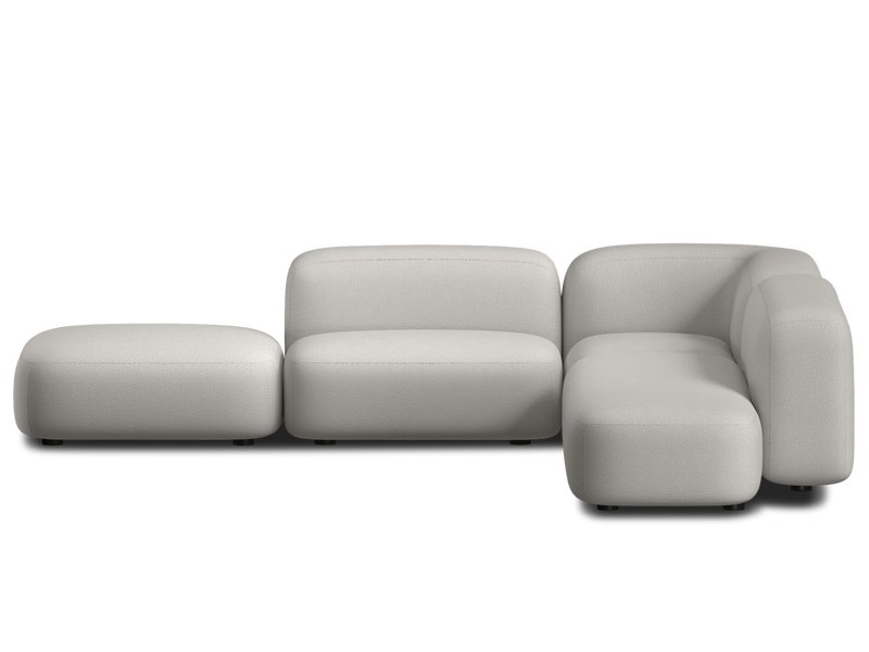 Диван модульный Риббл 5 Букле Бежевый