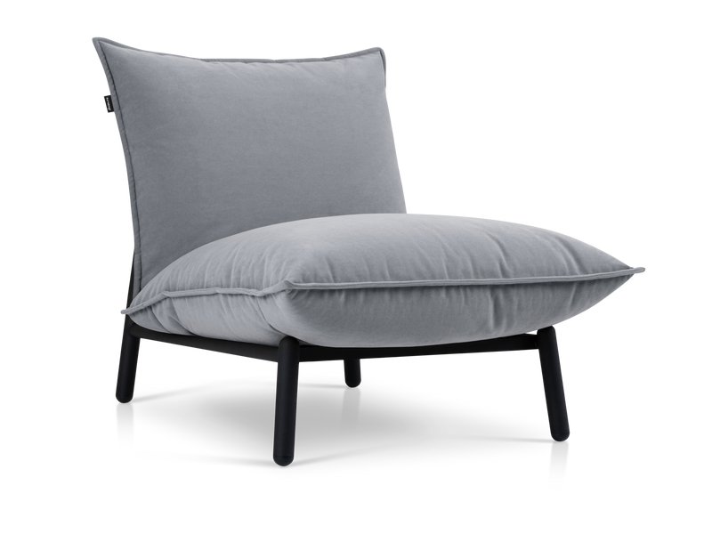 Кресло Рофл Вельвет Серый