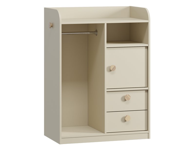 Стеллаж детский Арчи 80x111 Светло-бежевый