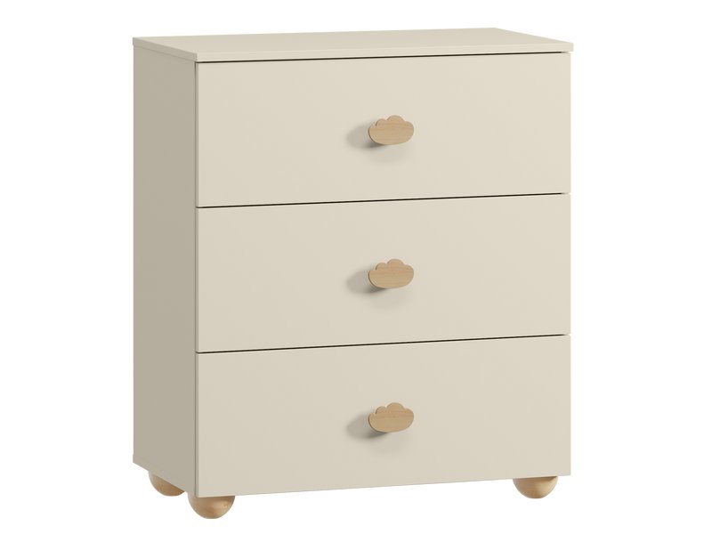 Комод детский Тесси 75x87 Светло-бежевый